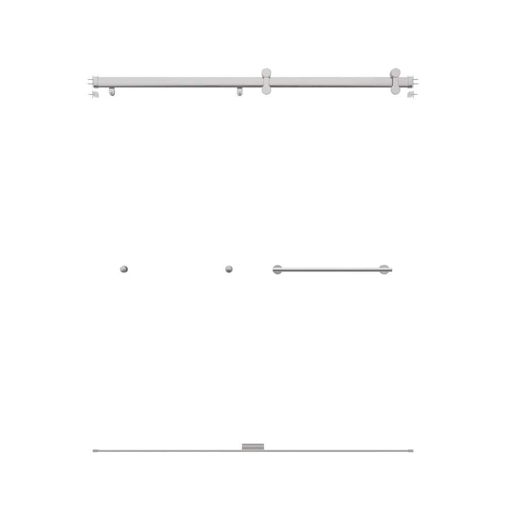 Delta Flannigan 48 in. to 60 in. W x 3.75 in. D Contemporary Frameless