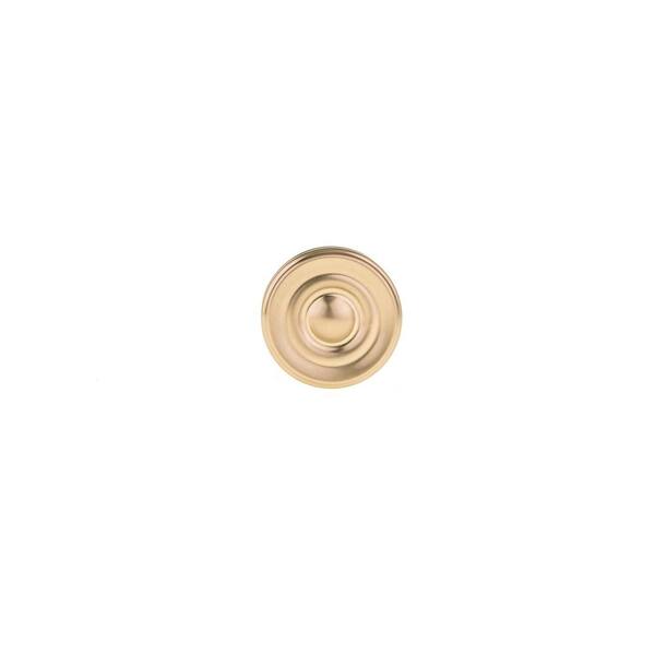 Antique Brass Grooved Button Cabinet Knob  Aged Brass Cabinet Knobs –  Plank Hardware