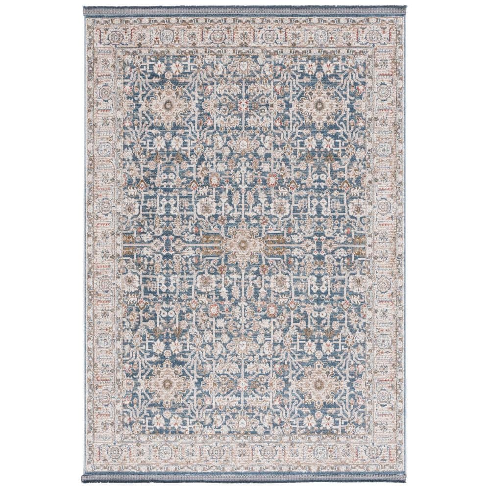 Vivaldi 4 ft. x 6 ft. Light Blue/Ivory Floral Border Area Rug price history on PriceWatchPro