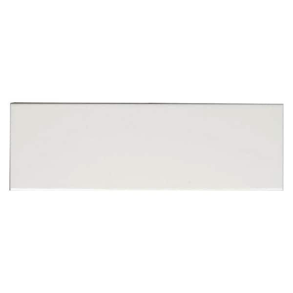 Metro 4 in x 12 in White Ceramic Matte Wall Tile (35 Cases/364 sq. ft. /Pallet)