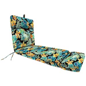 72 in. L x 22 in. W x 3.5 in. T Outdoor Chaise Lounge Cushion in Beachcrest Caviar