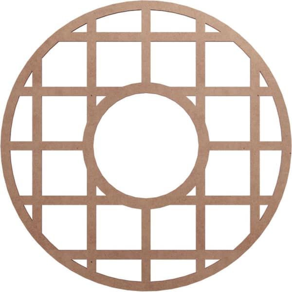 Ekena Millwork 0.25 in. x 7.25 in. x 20 in. Wood Medallion Moulding