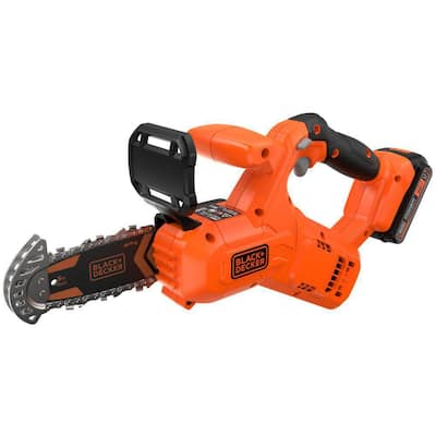 BLACK+DECKER 40V MAX 10in. Battery Powered Chainsaw Kit with (1) 2Ah  Battery & Charger LCS1240 - The Home Depot