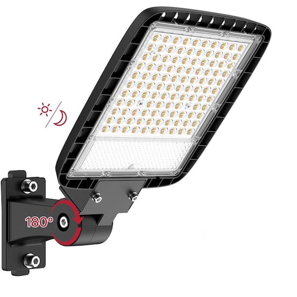 120V 150W 18000 Lumen LED Parking Lot Light Flood Light Dusk to Dawn Photocell Outdoor Shoebox Street Light