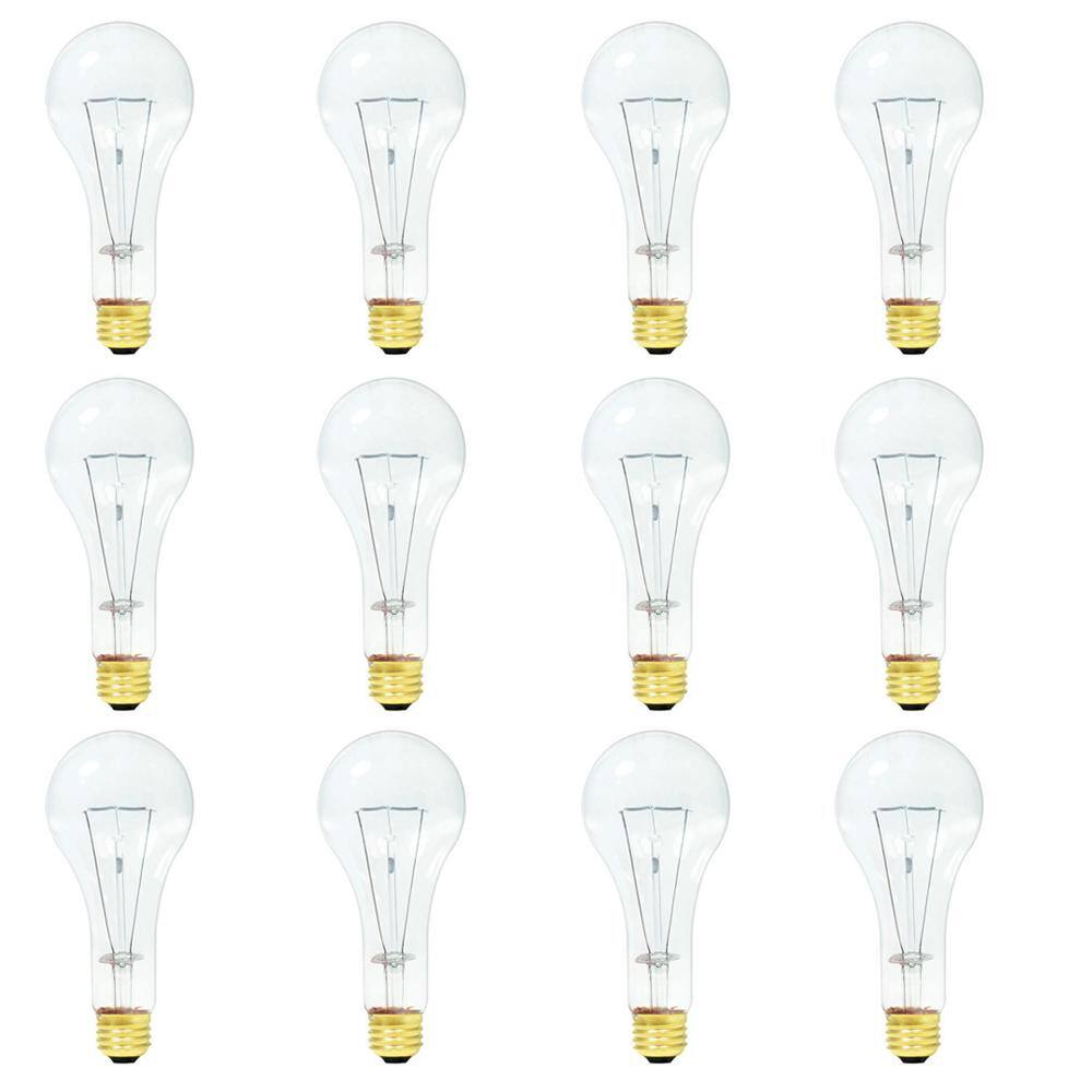 Bulbrite 200Watt A23 Dimmable Warm White Light Incandescent Light Bulb (12Pack)860880 The