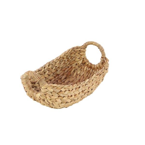 Seagrass Flat Oval Basket with Handles | PICKUP ONLY