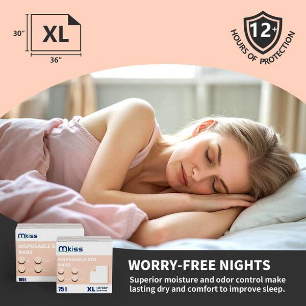 Phewnyzo 30 in. x 36 in. Extra Large Disposable Bed Pads-100 Count