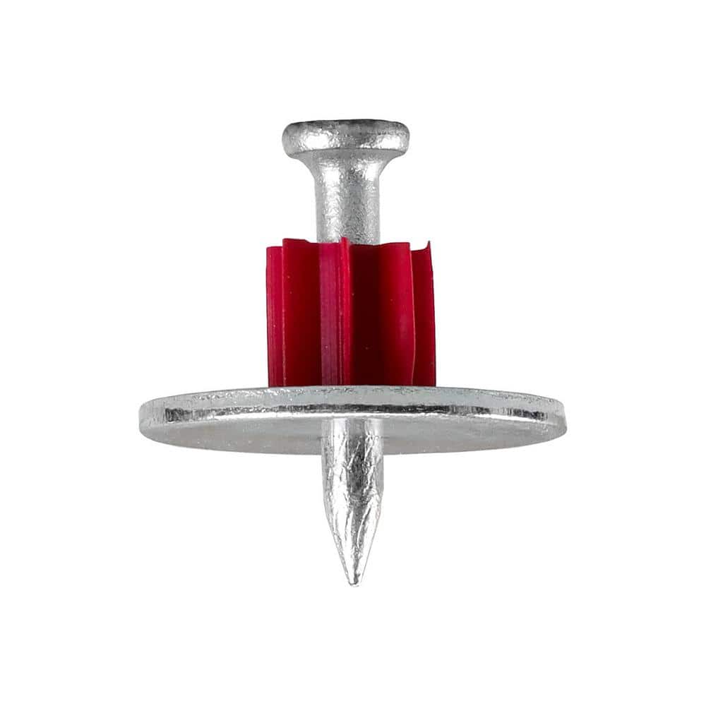 1 in. Concrete Drive Pins with Washers (100 Count)