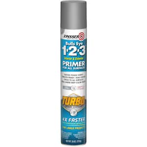 Bulls Eye 1-2-3 26 oz. Turbo Gray Interior/Exterior Primer Spray (6-Pack)