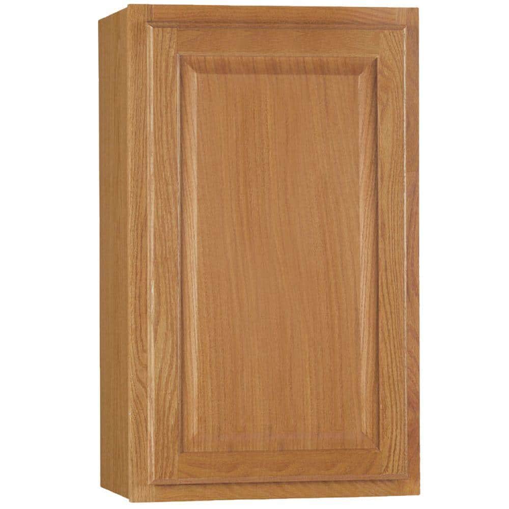 Hampton 18 in. W x 12 in. D x 30 in. H Assembled Wall Cabinet in Medium Oak price history on PriceWatchPro