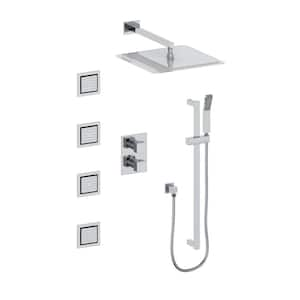 ZLINE Crystal Bay Thermostatic Shower System in Chrome