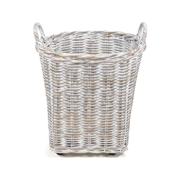 happimess Arbour Rustic Hand-Woven Rattan Nesting Baskets with 