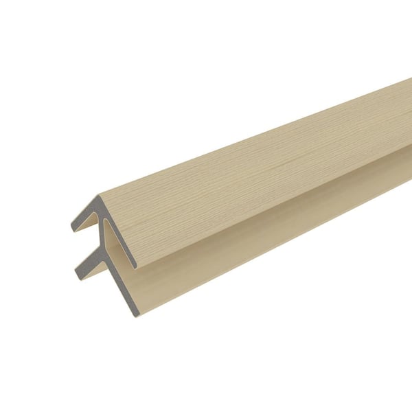 All Weather System 2.31 in. x 2.31 in. x 8 ft. Composite Siding Outside Corner Trim in Japanese Cedar Board