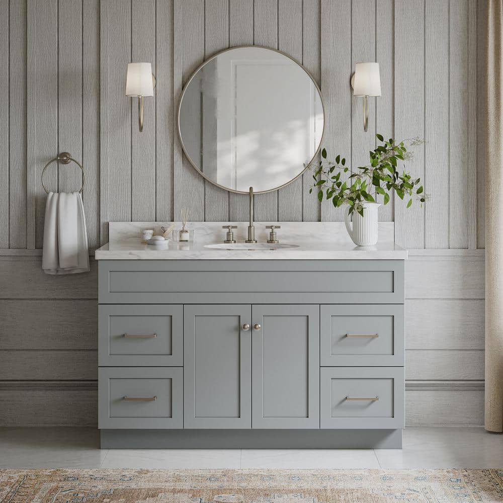 ARIEL Hamlet 54 in. W x 21.5 in. D x 34.5 in. H Freestanding Bath ...