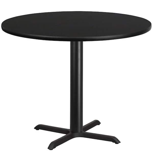 Round Black Laminate Table Top, Round Table Black