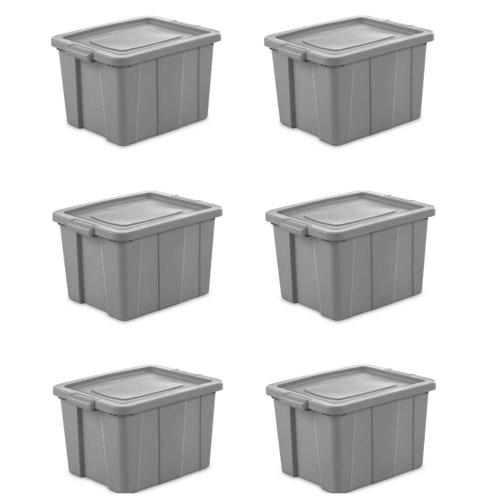 Sterilite 40 Qt Clear Plastic Storage Bin Totes w/ Latching Lid, Gray (18  Pack), 18pk - Pick 'n Save