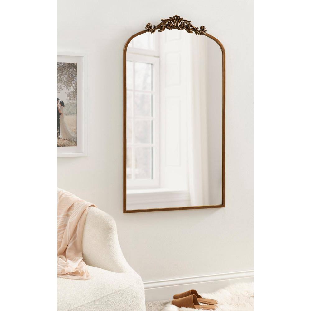 Arendahl Gold 24" x 42" Baroque Arch Wall Mirror