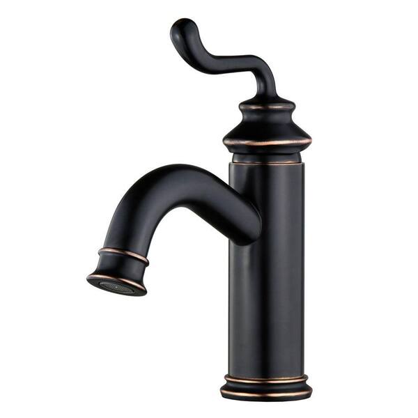 Kingston Brass Modern Single Hole 1-Handle High-Arc Bathroom Faucet in Oil Rubbed Bronze