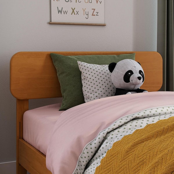 AFI Florence Light Toffee Natural Bronze Solid Wood Twin Headboard