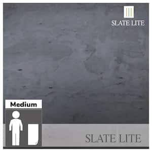 Nero 24 in. x 48 in. Matte Dark Grey Slate Thin and Flexible Stone Sheet Wall Tile (8 sq. ft. / Case)