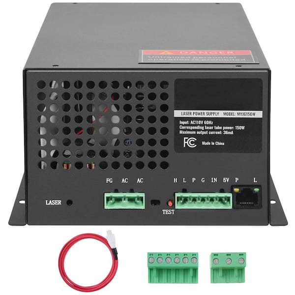 CO2 Laser Power Supply, 150W, Power Supply for 150W Laser Tube, Constant Current Protection, Open Circuit Protection