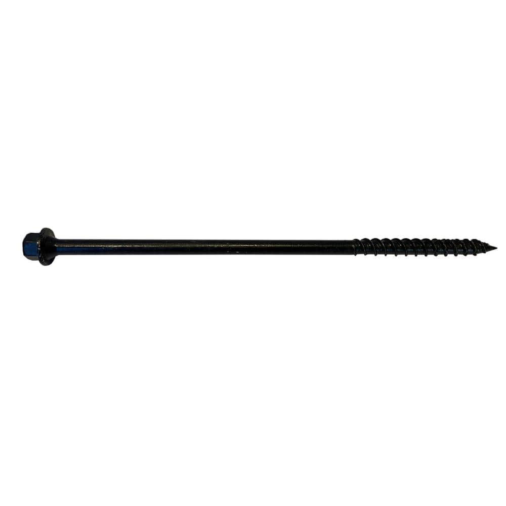 Acorn International 1/4 in. x 8 in. x 5/16 in. Drive Hex Screw Ceramic Timber, ASTM B117