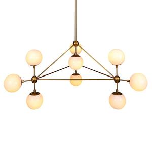 Shella III 10-Light Matte Gold Geometric Chandelier