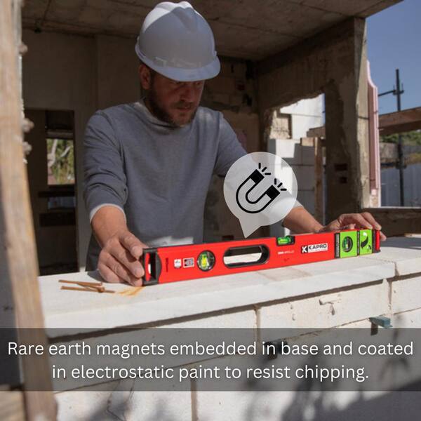 Kapro 96 in. Professional Magnetic Aluminum Box Level with