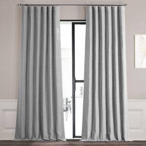 Vista Grey Rod Pocket Blackout Curtain - 50 in. W x 84 in. L (1 Panel)