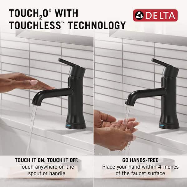 Delta Trinsic Touch2O Single Handle Single Hole Bathroom Faucet