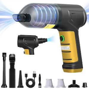 Black+Yellow Bagless Corded HEPA Filter Handheld Vacuum for Multisurface