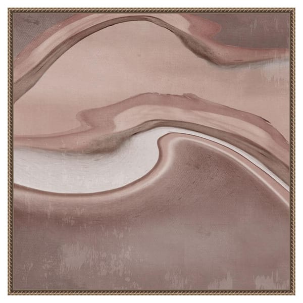 Amanti Art Two Sides II by Alex Black 30 in. W x 30 in. H. Canvas Wall Art Print Framed in Bronze