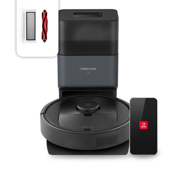 Mammoth Do not do it leftovers ROBOROCK Q5 Plus-BLK Self-Emptying Robotic Vacuum with LIDAR Navigation,  2700Pa Suction, Washable Filter, Multi surface in Black Roborock Q5  Plus-BLK - The Home Depot