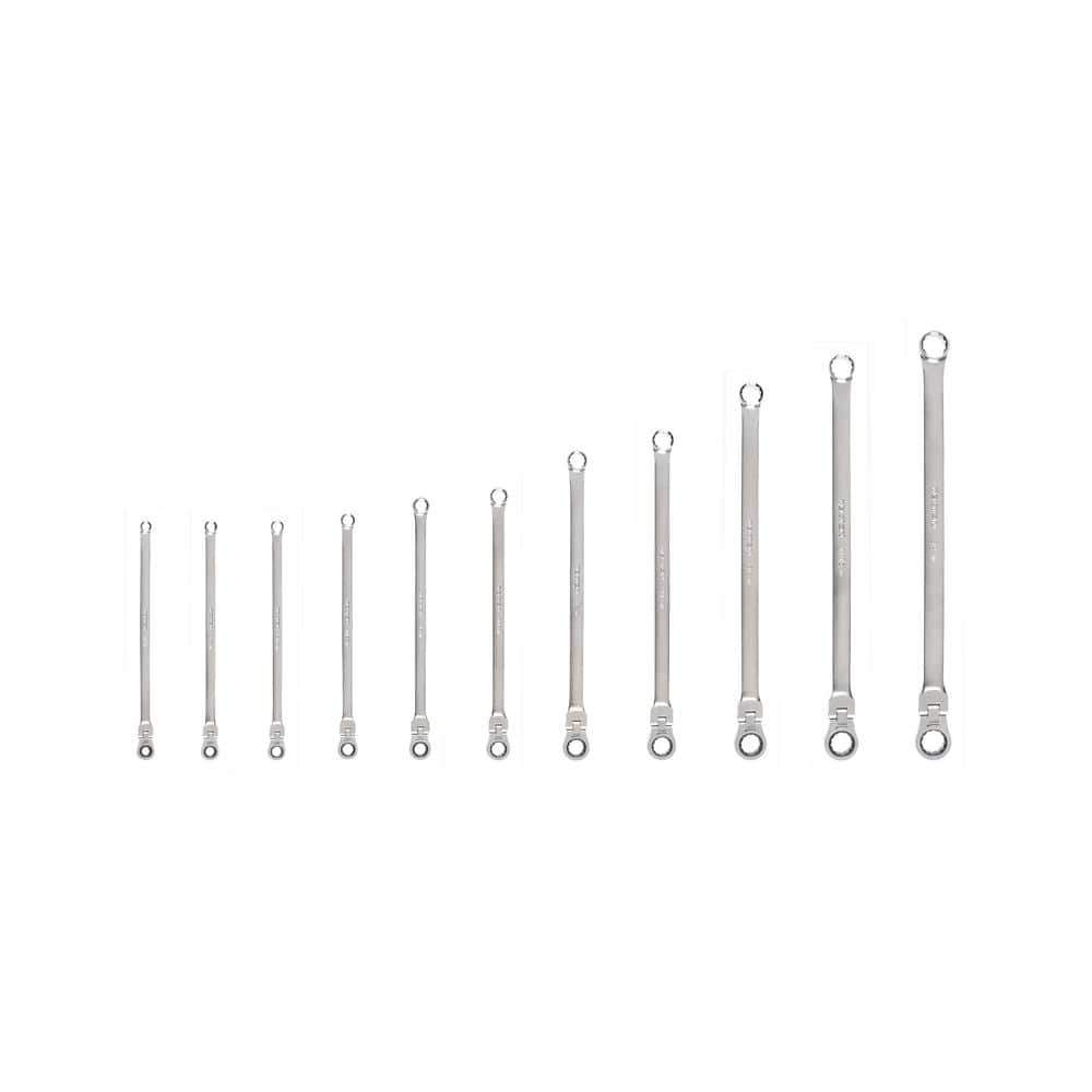 Long Fixed/Flex Head 12-Point Ratcheting Box End Wrench Set, 11-Piece (1/4-3/4 in.) price history on PriceWatchPro