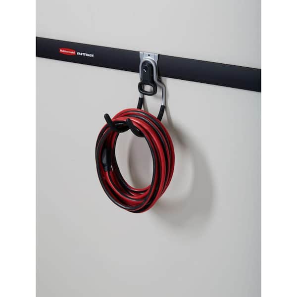 Fasttrack Garage Utility Hook, 50 lbs. Capacity, Wall Mounted Storage and Organization System for Home/Garage