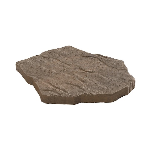 Oldcastle Portage 21 in. x 15.5 in. x 1.75 in. Tan/Brown Irregular Concrete Step Stone