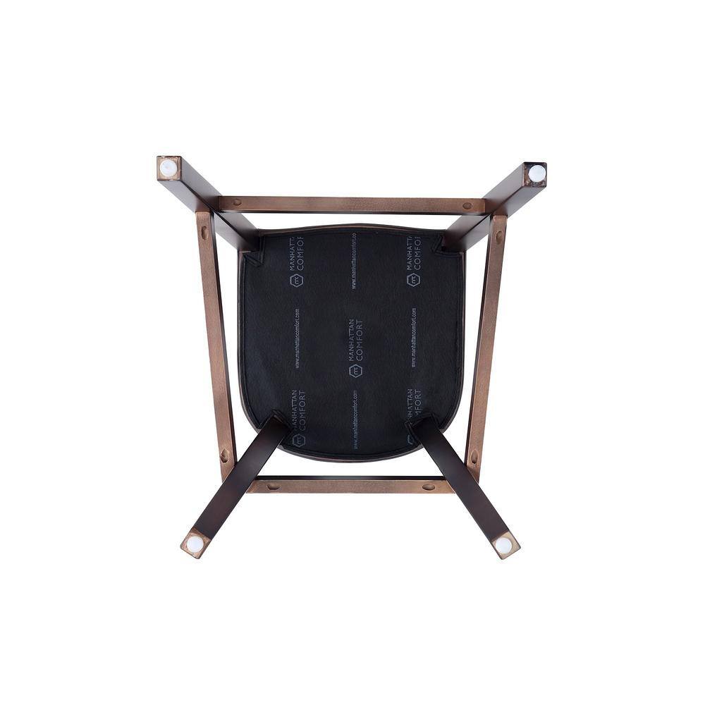 Light Grey Faux Leather Walnut Wood Bar Stool