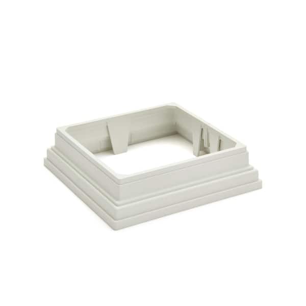 Transcend 6 in. x 6 in. Classic White Composite Post Sleeve Skirt
