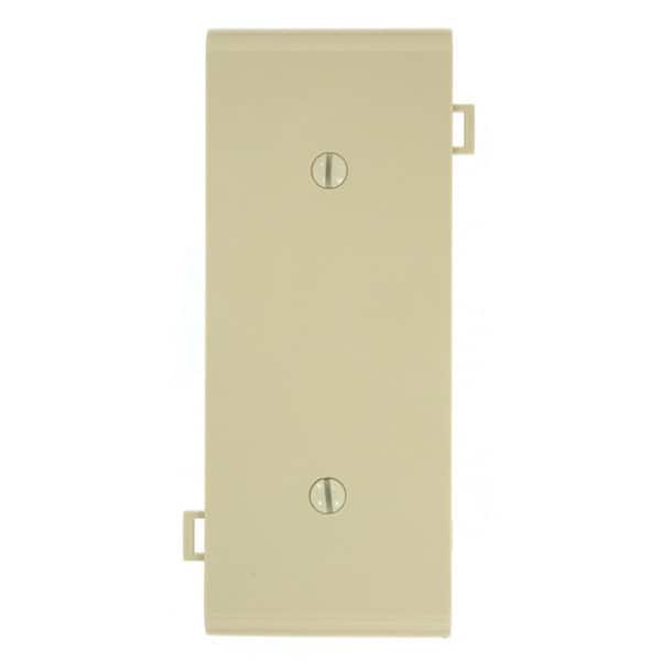 Leviton Ivory 1-Gang Blank Plate Wall Plate (1-Pack)
