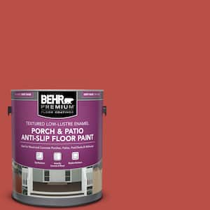 1 gal. #HDC-MD-16 Cherry Red Textured Low-Lustre Enamel Interior/Exterior Porch and Patio Anti-Slip Floor Paint