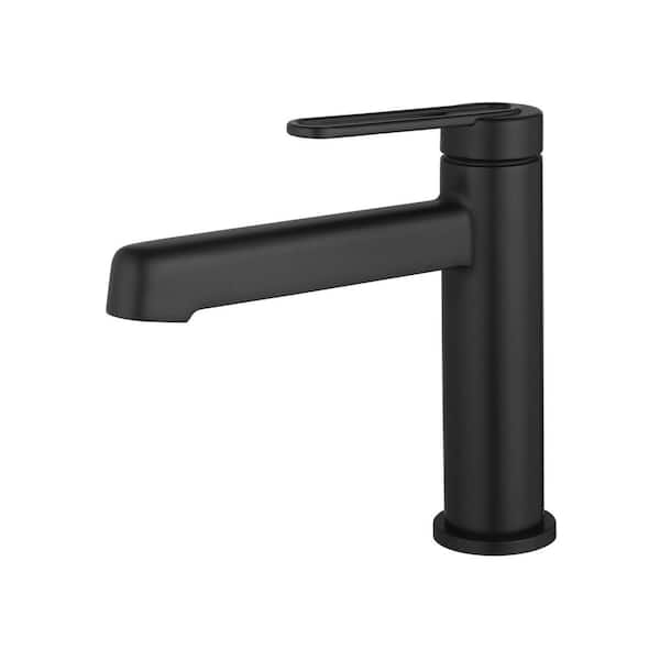 Hansgrohe Zesis S Single Hole Bathroom Faucet in Matte Black