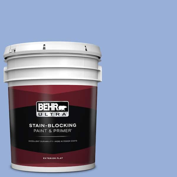 BEHR ULTRA 5 gal. #590B-4 Anemone Flat Exterior Paint & Primer