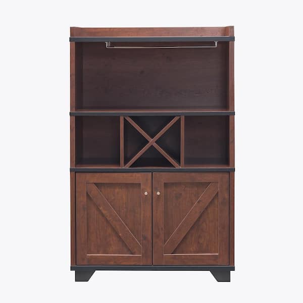 Furniture of America Capalli Vintage Walnut Buffet with Multi-Storage