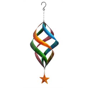 Connected Spiral 24 in. Hanging Kinetic Wind Spinner