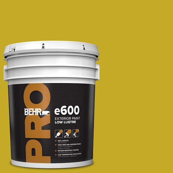 BEHR PRO 5 gal. #HDC-MD-03 Citronette Low Luster Exterior Paint
