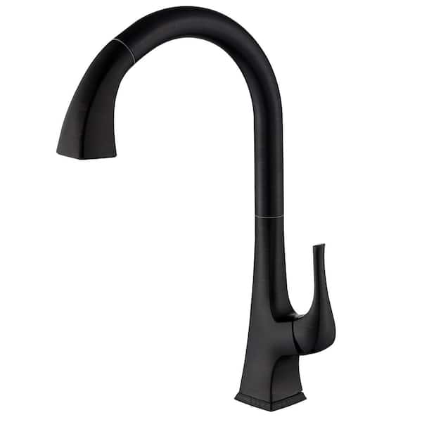 LUXIER Single-Handle Pull-Down Sprayer Kitchen Faucet with 2-Function Sprayhead in Oil Rubbed Bronze