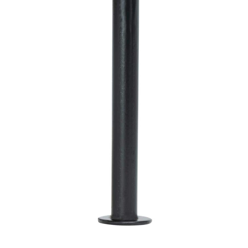 Eris Traditional Brown Wood and Black Metal Accent Table with Storage