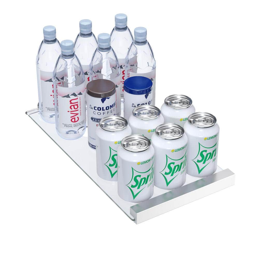Stainless Steel Dual Zone 21-Bottle 64-Can Beverage Center