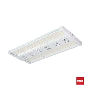 Simple Choice 3 ft. 240-Watt Integrated LED Dimmable White High Bay Light with Clear Lens, 4000K