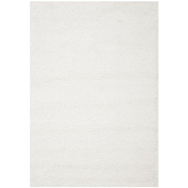 SAFAVIEH California Shag White 7 ft. x 10 ft. Solid Area Rug SG151-1010-7 -  The Home Depot